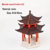 Ancient Architecture Bonsai Pavilion Ornament for Fish Tank and Aquaterrarium Landscaping