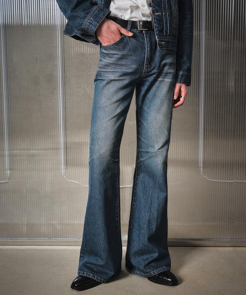 LMOOD Jeanne Flare Denim French Blue