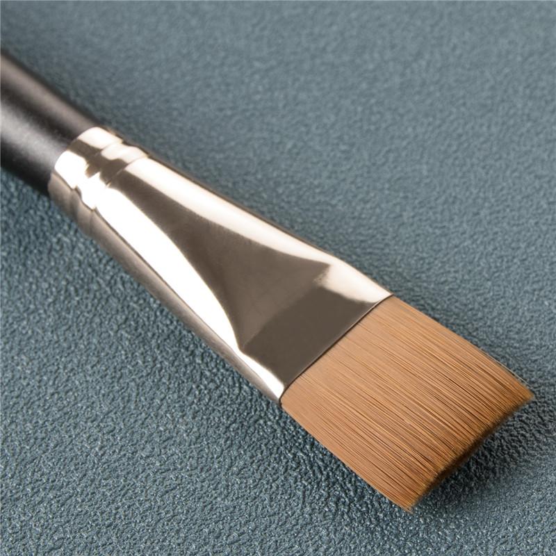 1Pc Professional Wooden Handle Foundation Brush Cream Blending Concealer Makeup Brush Soft Facial Mask Mud Brush Cosmetic Tools