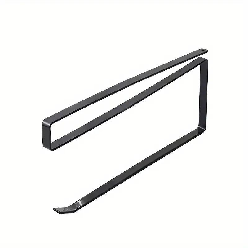 

No-Drill Paper Towel Holder - Punch-Free Hanging Kitchen/Bathroom Tissue Roll Rack Cabinet Door Hook - Space Saving Easy Install