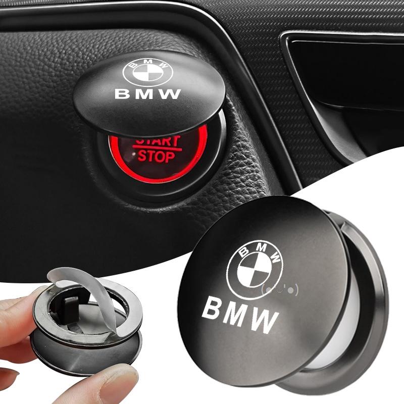 Car Start Button Cover For BMW X3 X5 X6 X7 E30 E38 E39 E46 E60 E92 E93 M3 One-Click Start Stop Button Switch Cover Car Sticker cybf04
