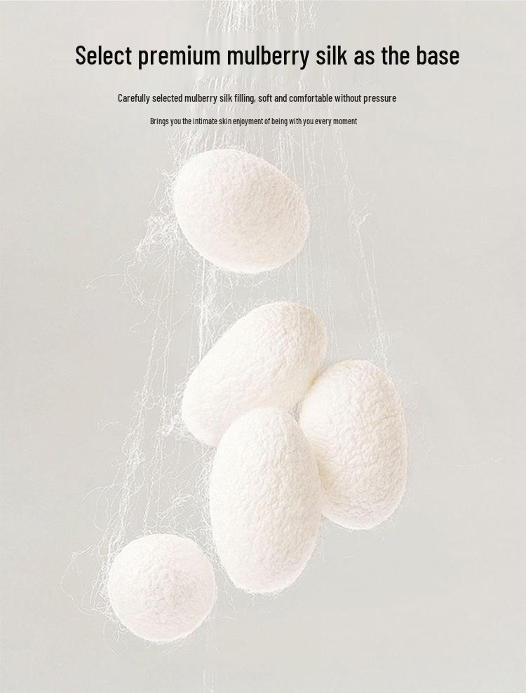 All-Cotton Thickened Mulberry Silk Quilt - Warm, Breathable, Jacquard Satin for All Seasons