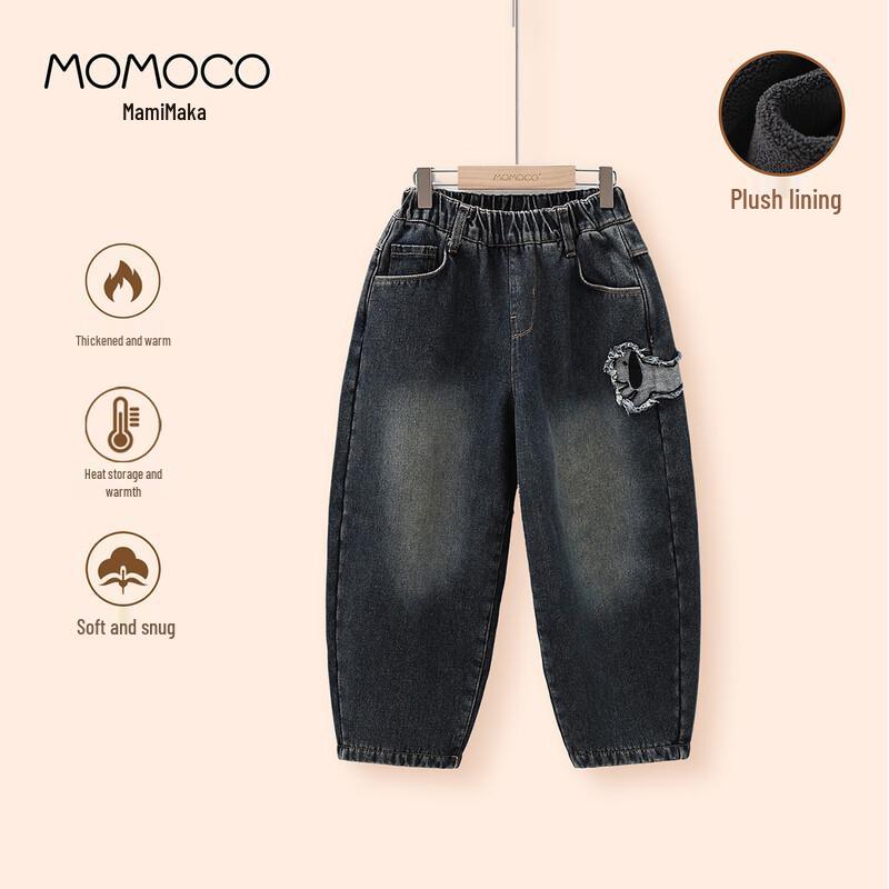 MOMOCO Boys 2025 Winter Denim Jeans 120