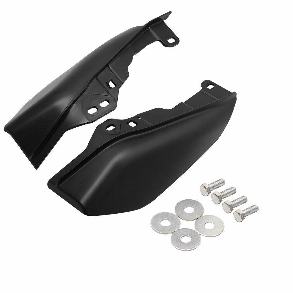 Motorcycle Black/Chrome Mid-Frame Air Heat Deflector Fairing For Harley Touring Electra Glide Street Road Glide CVO 2017-2022