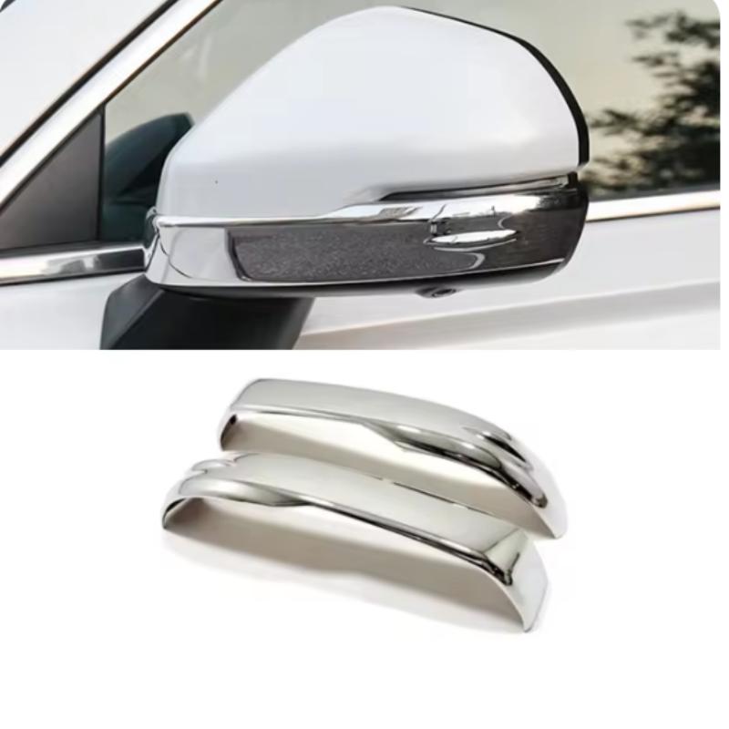 Car Decoration Door Mirror Cover For Honda CRV /XRV/ZRV  2024 Carbon Fiber Chrome Silver Rain Deflector Styling