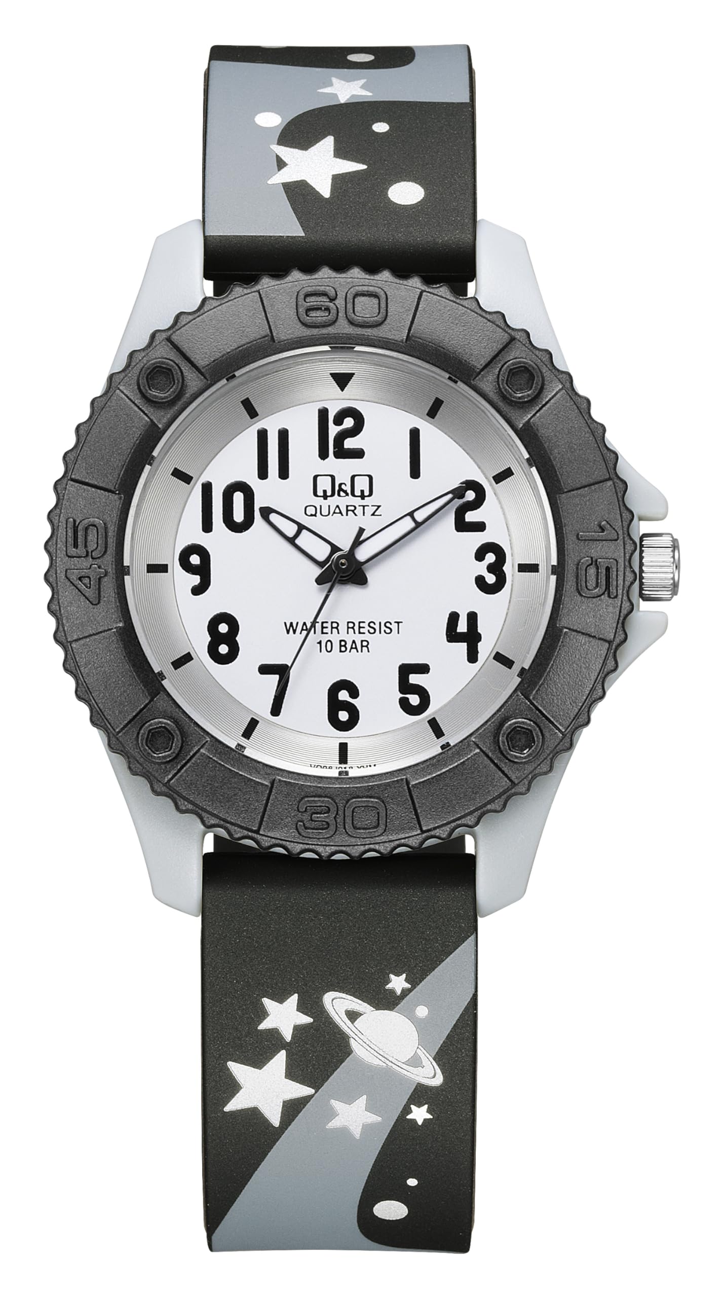 10 ATM Water Resistant Analog Kids Collection VQ96J013 White x Gray [Citizen Q&Q] Watch, Q&Q