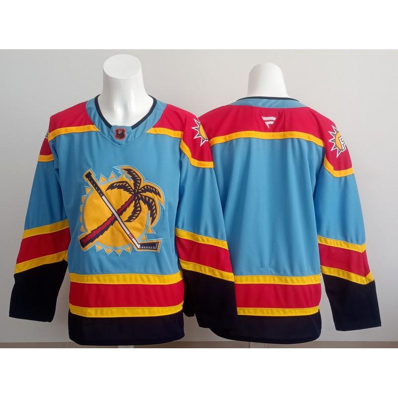 Ice Hockey Jersey Long Sleeve Training Shirt Men Women Team Sports Uniform Blue Jackets Panthers Canucks Lightning