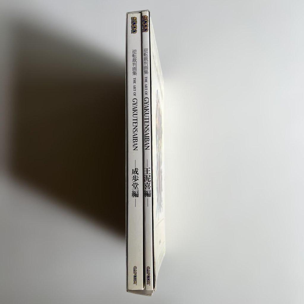 [USED] Game "Ace Attorney" Art Book Capcom Official Books Naruhodō Edition and Odoriki Edition 2 Volumes