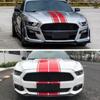 Car Hood Stripe Sticker Universal Auto Racing Stripes Body Side Decal Vinyl Stripe Sticker Accessories Modified Decoration For Car Vehicles (Red, 63