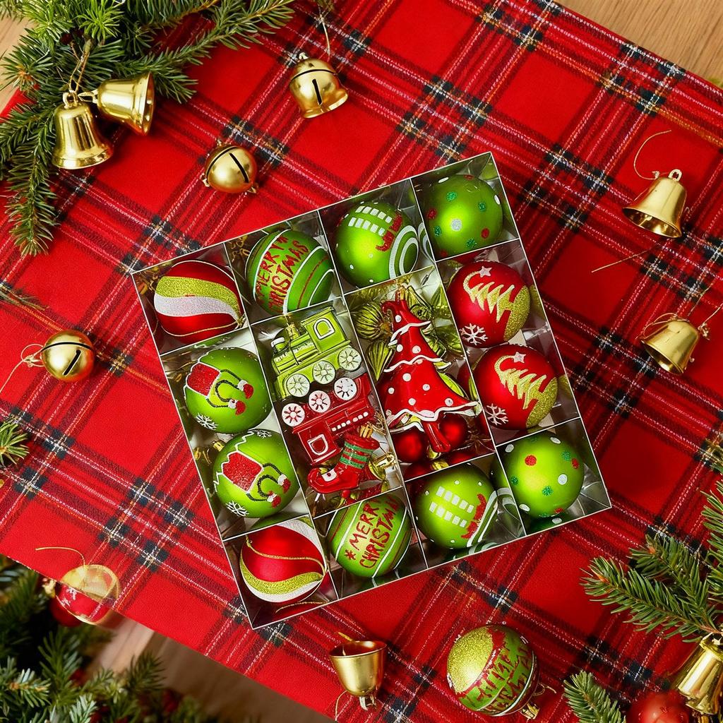 Christmas Ball Ornaments Shatterproof Decorative Set Shatterproof Christmas Bulbs Ornaments For Wedding Party Holiday Indoor