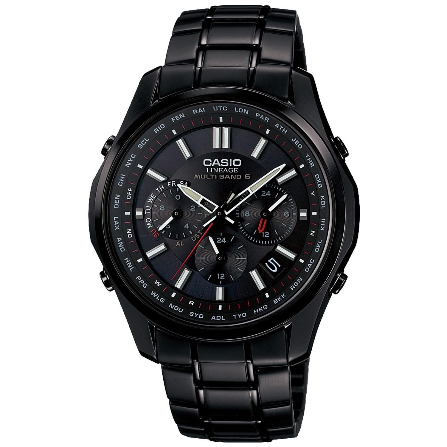 Casio wristwatch Liniege radio solar LIW-M610DB-1AJF black