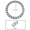 Urban Traffic Series Battery Powered Electric Train Track DIY Assembly Brick Playset for Straight Track Curved Track and Crossed Track Puzzle Asse