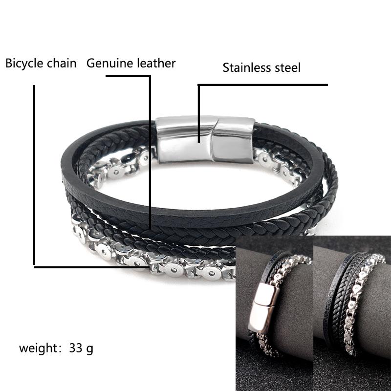 

4Pcs/ Set Braided Wrap Leather Bracelets for Men VintageTiger eyes stone Charm stainless steel men Beads Ethnic Tribal Wristband 22cm