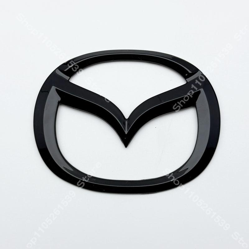 AAGH1 Mazda MX5 Miata ND Front Rear Black Car Logo Emblem Badge For MX-5 Miata ND NC Carbon 2016 2017 2018 2019 2020 2021 2022 2023
