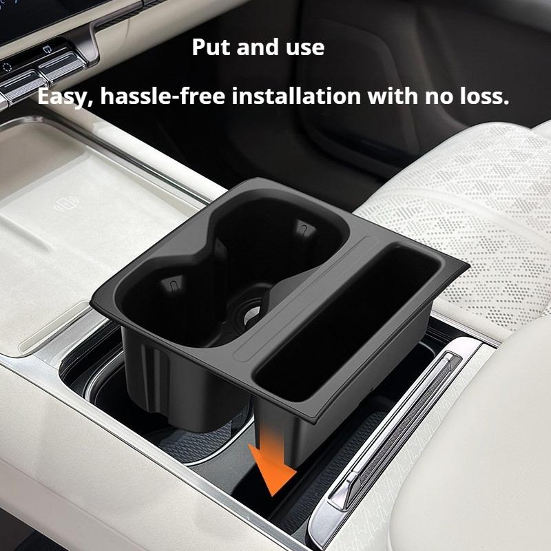 For Zeekr 7X 2025 2026 Car Center Console Cup Holder Wireless Charging Storage Box Silicone Anti-Slip Decorative Accessories
