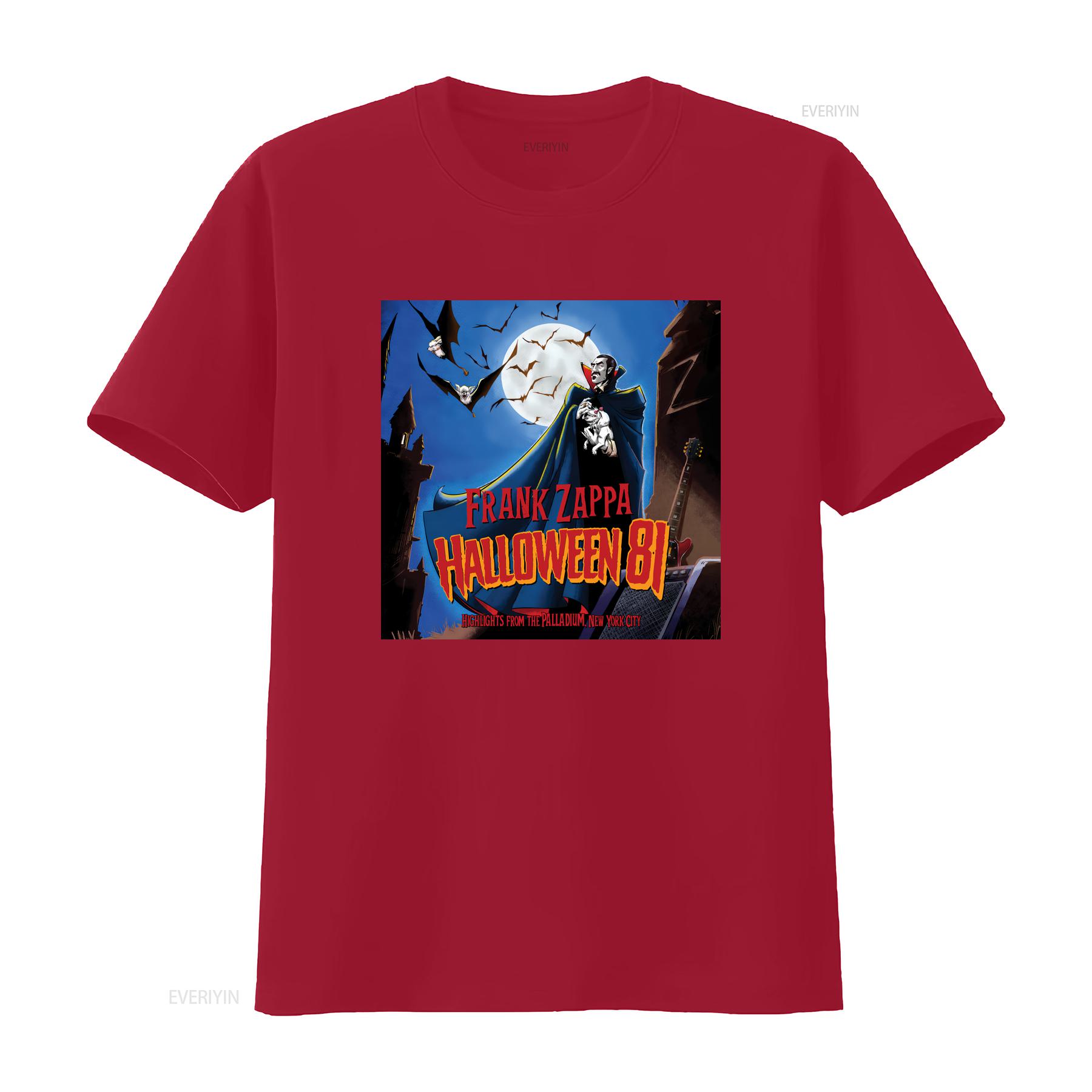 

HALLOWEEN Frank Zappa poster T shirt short sleeve All sizes S 5XL JN44 vintage Washed Top For Everyday Wear Stylish Soft S