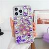 Applicable Iphone17Promax Mobile Phone Case Apple 15 Butterfly 14 Pearl 13 Rhinestone Rose Luxury Hard Case