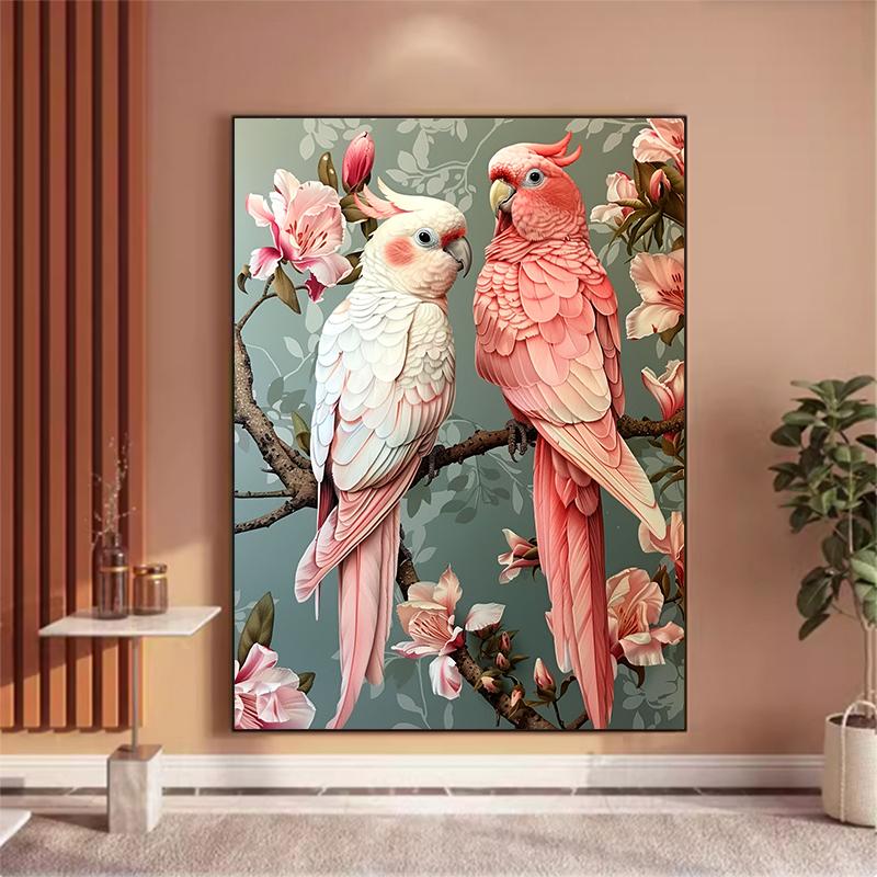5d DIY Diamond Painting Cross Stitch Animal Parrot Handicrafts Diamond Embroidery Mosaic Flowers Full Round Drill Home Decor