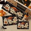Halloween Cute Ghost Door Mat Bathroom Entrance Non Slip Floor Mat Kitchen Soft Carpet Home Decoration