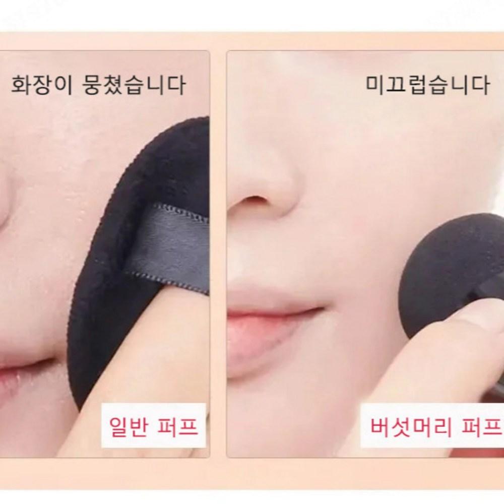 1+1 Mushroom Cushion Foundation Makeup BB Excellent moisture retention for 24 hours, Type 1 Pink (1 Natural)