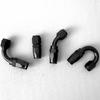 2PCS Swivel Hose End Fitting AN4AN6AN8AN10AN12 Fittings Adapter 0°/45°/90°180°  Aluminum Oil Fuel Line Reusable Universal  Black
