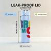 1PC Bro Im Nine Bold Letter 750ml Color Plastic Sports Water Bottle Leakproof Flip Straw Lid Suitable for Sports Office Home Use