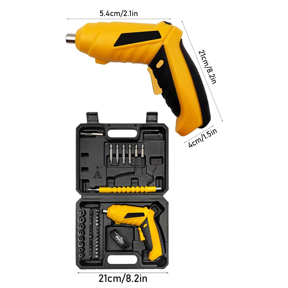 

Набор инструментов для аккумуляторной отвертки из 45 маленьких электрических отверток со светодиодной подсветкой для обслуживания одной рукой