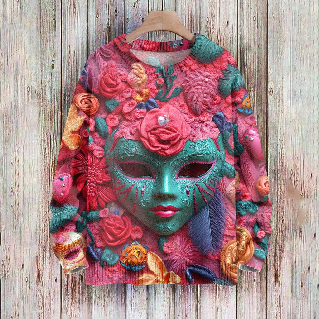 Children's Sweatshirts Boys' And Girls' Knitwear Cute Printed Shirts Round Neck Pullover Tops