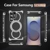 Samsung S25 Ultra Rotating Metal Stand Case | Magnetic Titanium Alloy Cover
