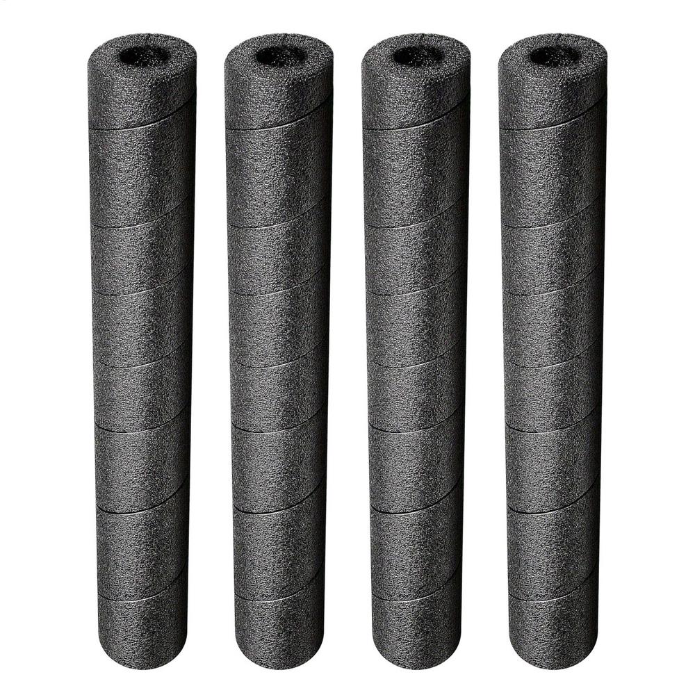 

4 Pipes Insulation Foam Tube Covers Spiral Soft Pool Swimming Equipment for Copper Rods Handles Railings Poles Home Improvement