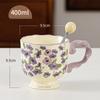 Ceramic Goblet Gift Box for Teacher Cup Souvenir Mug Underglaze Colored Water Cup for Household Coffee Cup for Women