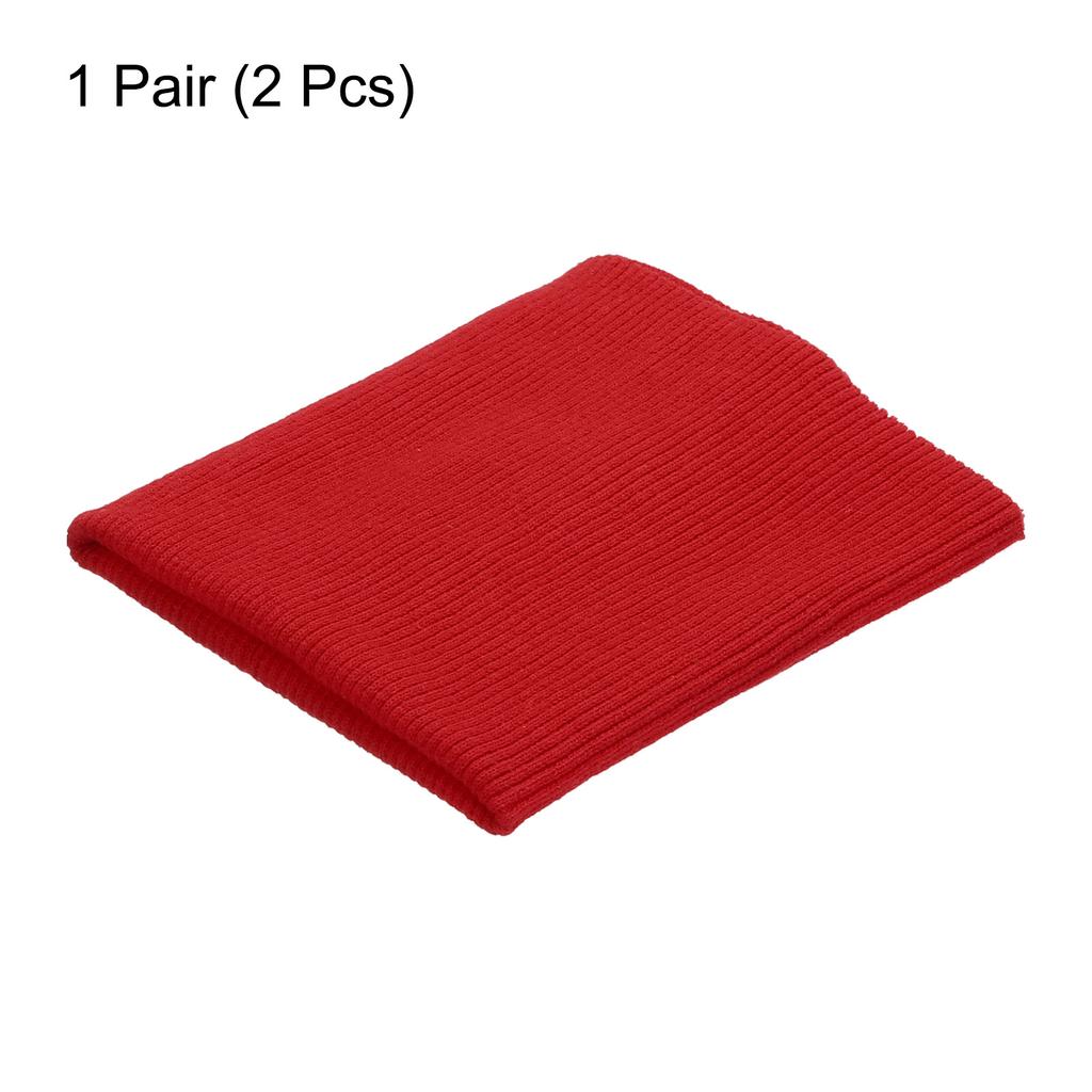 Elastic Cuffs Ribbed Trims 3" X 3.5" Cotton Fabric Knit Rib Stretch Tape Cuff Sleeve Waistband for Sewing 1 Pair(2pcs)