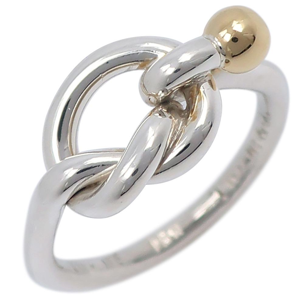 

TIFFANY&Co. Love knot Ring Silver925/K18 yellow gold #4.5(US Size) 2.9g Women Used