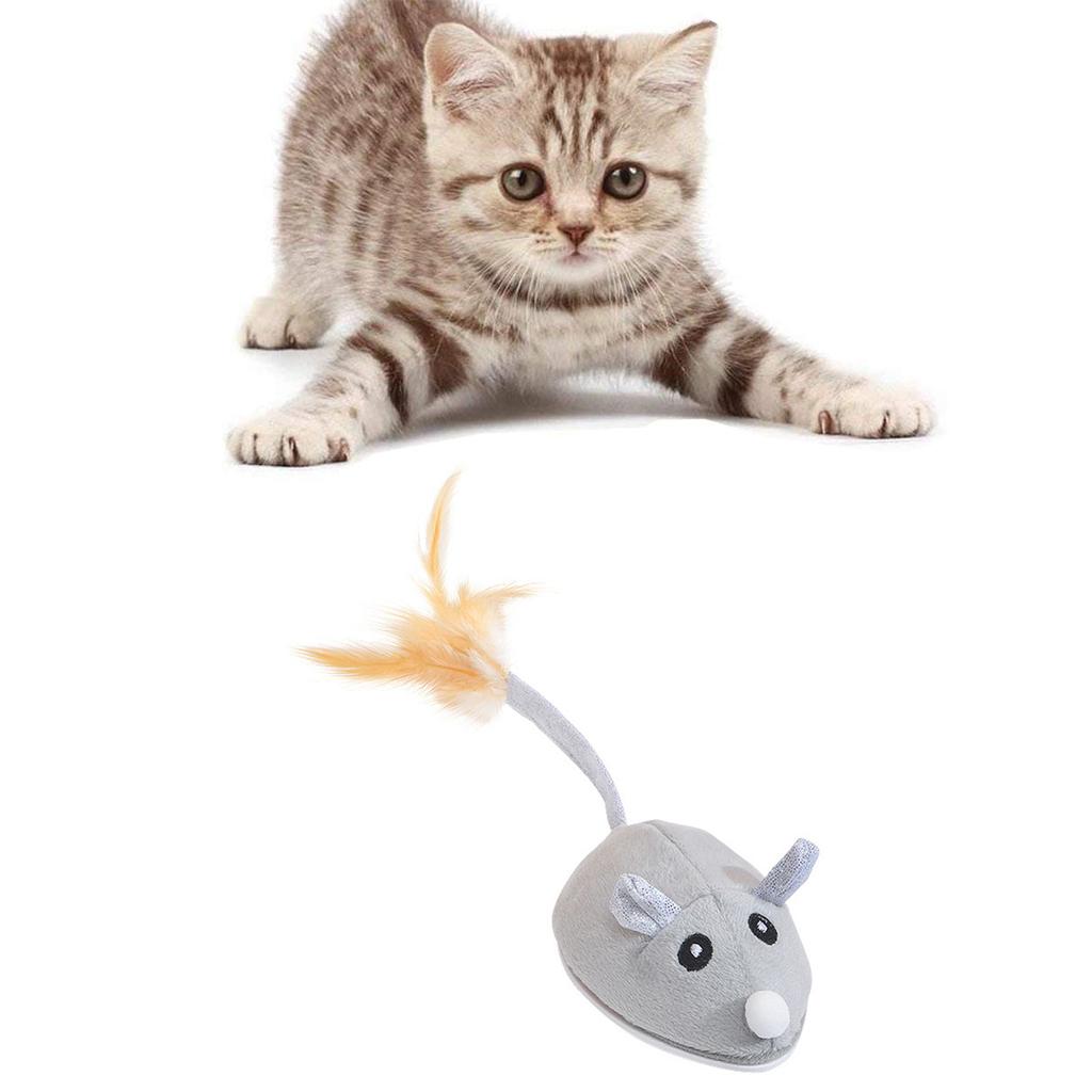 Electronic Mouse for Cat Toy Random Motion Mice USB Charging Funny Chasing Electric Animal Kitten Interactive Toys