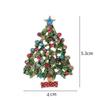 New 1Pc Christmas Tree Party Enamel Tree Brooches Fashion Women MenCausal Office Brooch Pins Gifts New Year Clothing Decoration