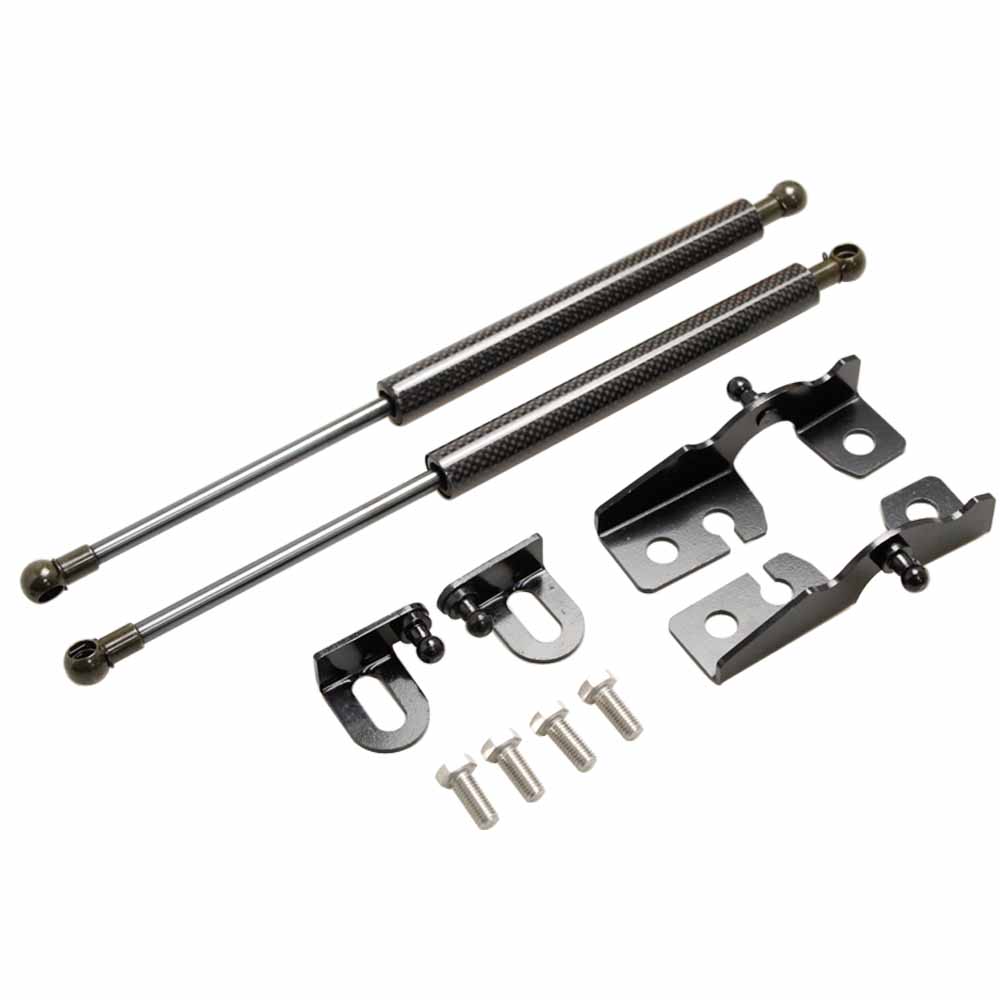 For 2015- Fiat 124 Spider Front Bonnet Hood Modify Gas Struts Carbon Fiber Spring Damper Lift Support Absorber