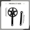 36T Bike Crankset Bicycle Easy Installation 170mm Crank Arm Spare Parts for Single Speed