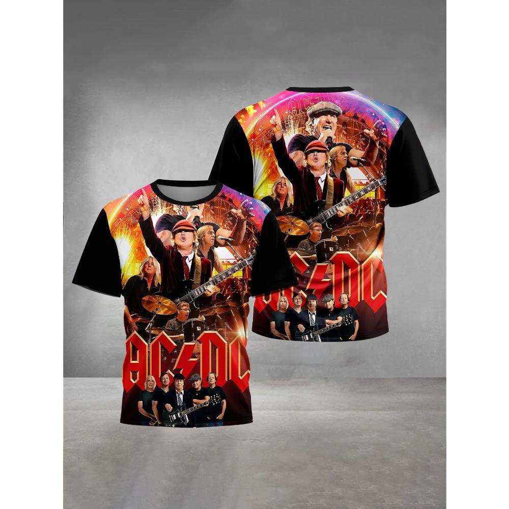 3D Tisk Oblečení Pánské Outdoorové Oblečení pro Rockovou Kapelu A-ACDC