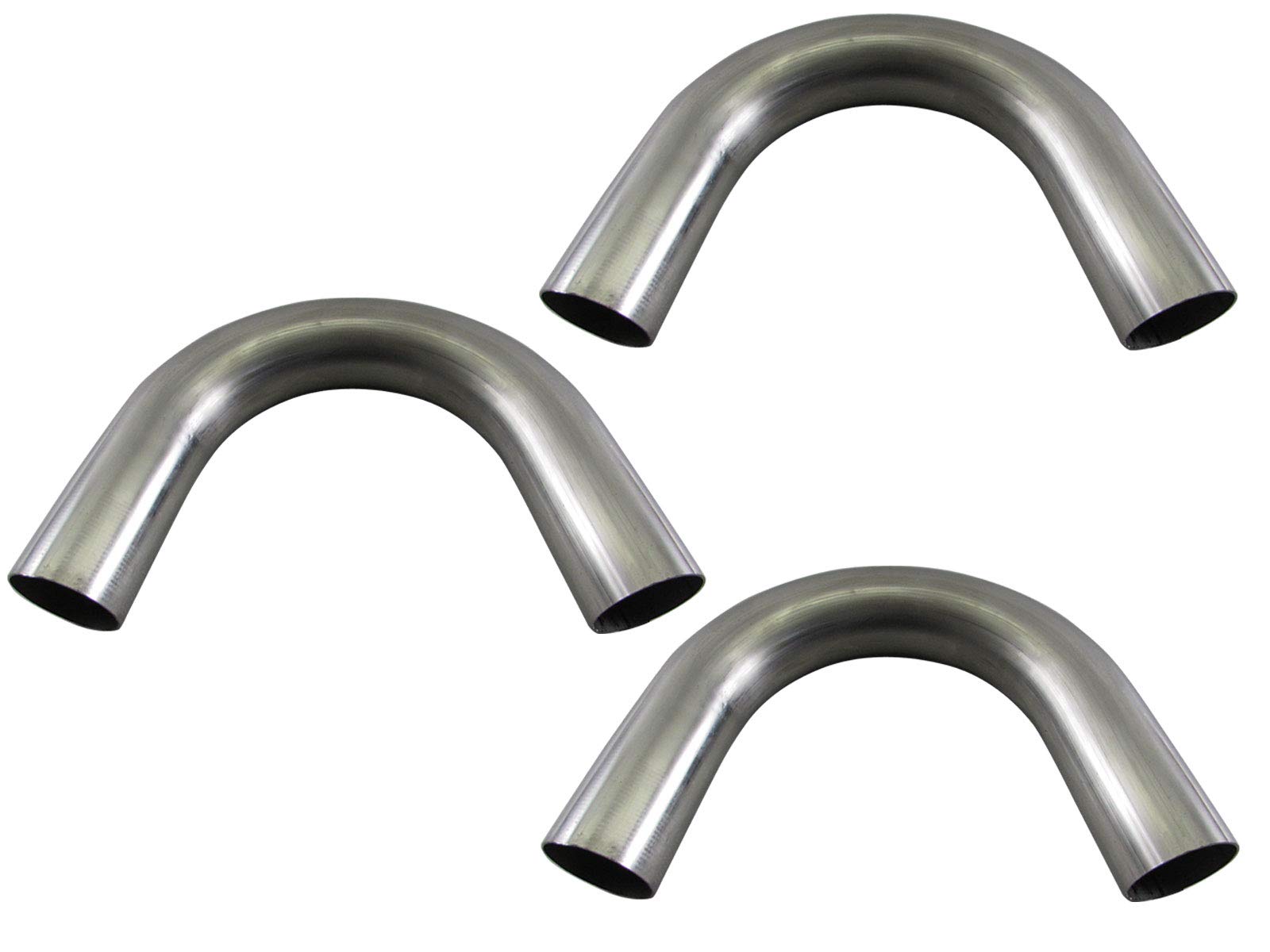 

BRIGHTZ Diameter Stainless Steel Bent Set 60.5mm 150° Pipe, 1.2mm Thick, 3-Piece [CUR-PIPE-006-3PC] 60.5mm Diameter, 150°