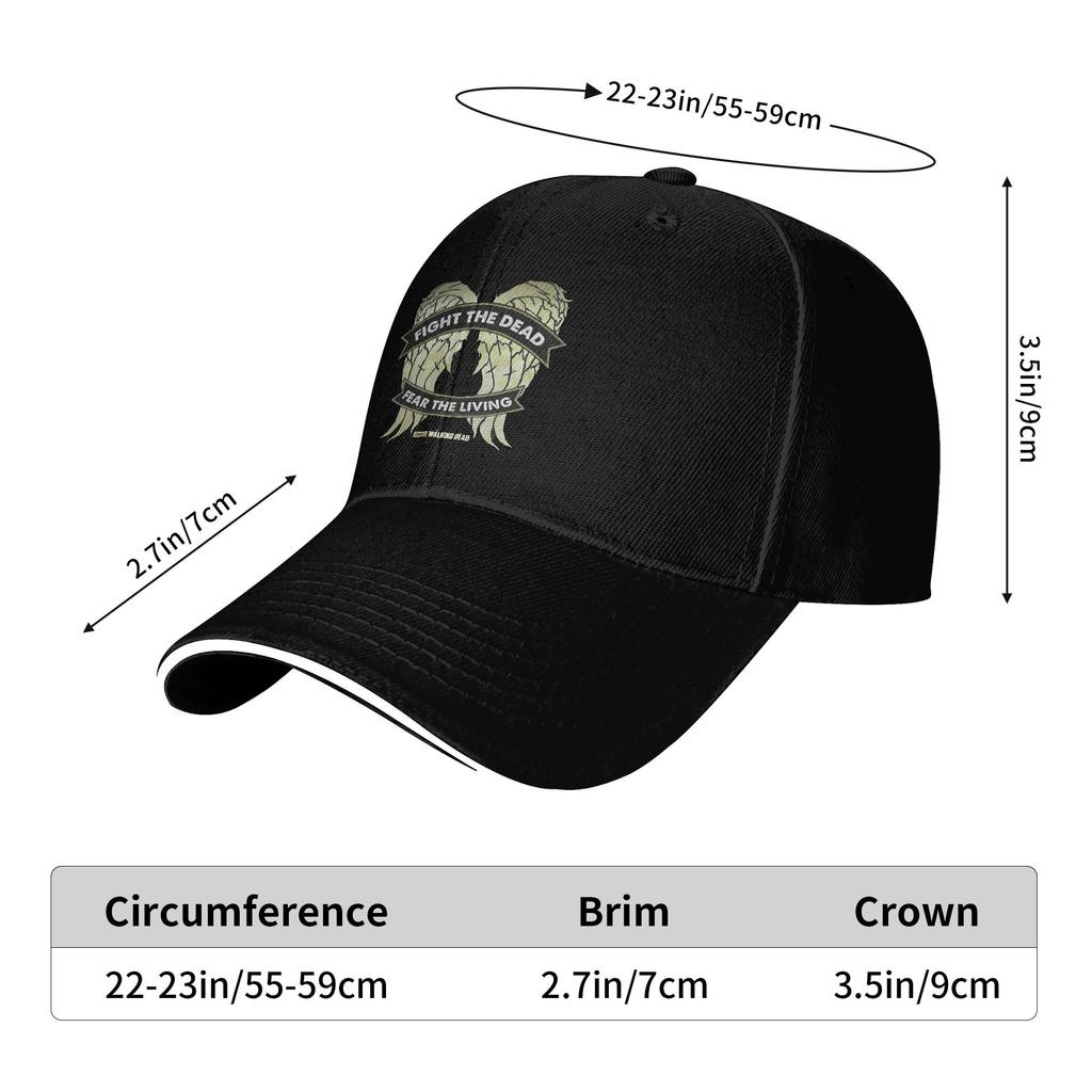 The Walking Dead Wings Baseball Caps Fashion Daryl Dixon Sandwich Hats for Men Women Adjustable Sun Cap Running Golf