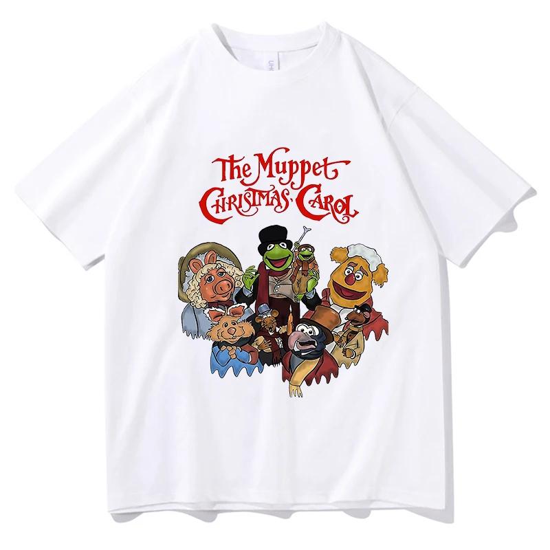 Muppets Christmas Carol Tshirts Cartoon Print Cute Teeshirt Tops Pure Cotton Tshirts Camisetas Womenunisex Tees Top Short Sleeve