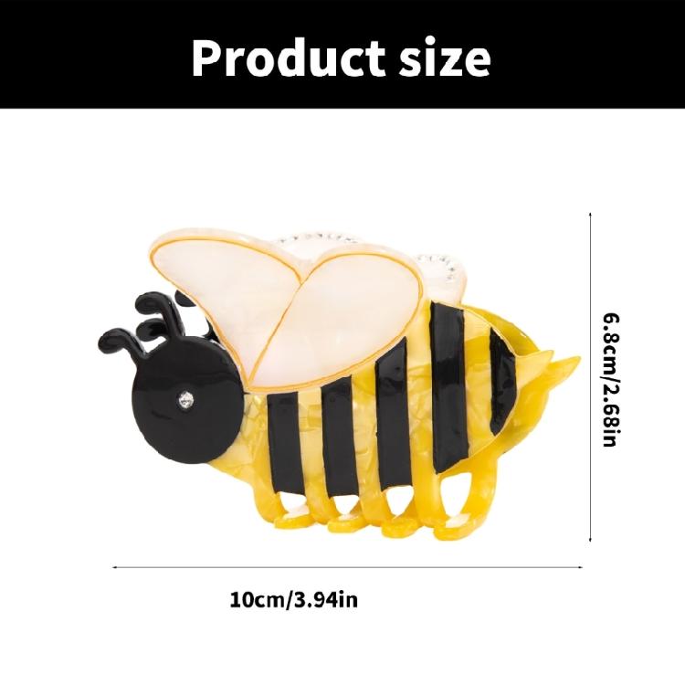 Honeybee Claw Clip for Adult Kids Hair Claw Clip Strong Hair Grip for Hairstyle Ponytail Holder Girl Lovely Hair Decors