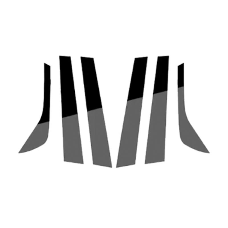 Car Window Cover For Land Rover Discovery 5 L462 2017~2024 Pillar Sticker Posts Black Carbon Fiber Silver B C Column Accessories