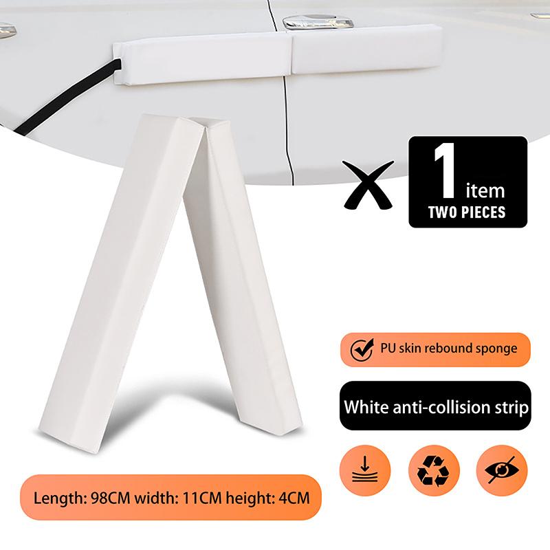 98X11X4 ס"מ מגן דלת לרכב מגנטי מתקפל בסגנון מחובר מגן קצה צד גוף פסים דקורטיביים להגנה מפני שריטות