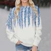 New 2024 Women Hooded Less Pullover Sweatshirt Sports Casual Loose Top Flower Printing Autumn Winter Hoodies Female Streetwear