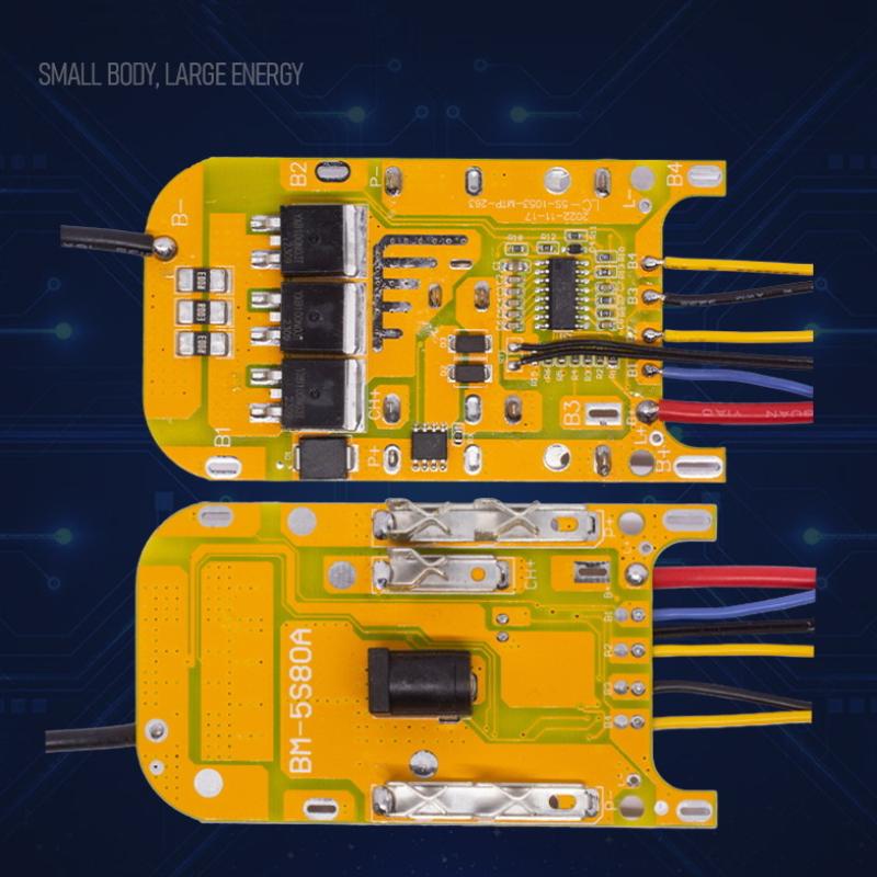 1Pcs Pcb 18650 Battery Charge Protection Board For  5S 21V 100A Lithium Battery Protection Board Power Tool Accessories