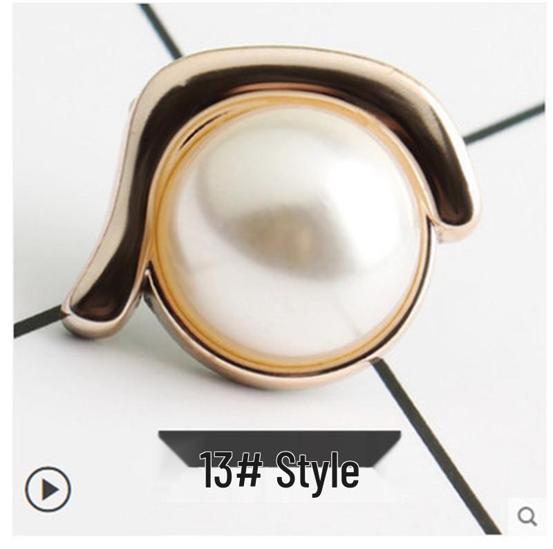 Versatile No-Sew Snap Button Brooch for Neckline and Waistline Adjustment