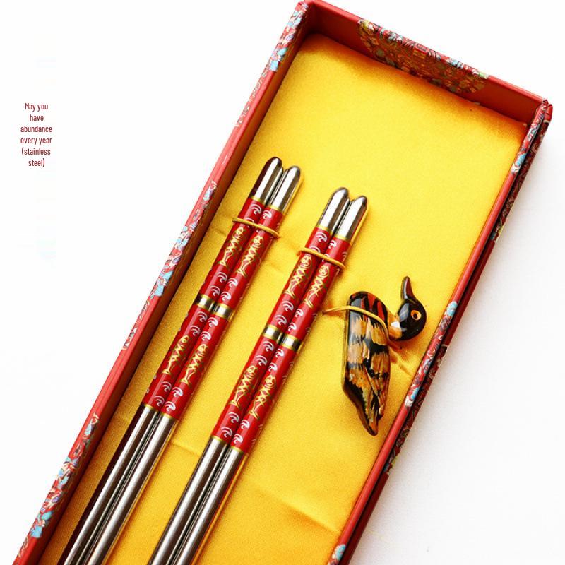 Dragon Pattern Wooden Chopsticks - Ideal for Business, Weddings, Travel, and Special Occasions