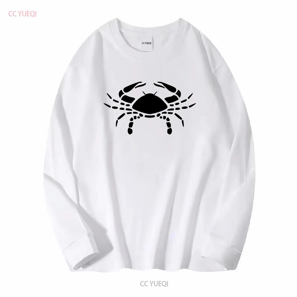 Mens Cancer Crab Star Sign Zodiac Symbol T Shirt Astrology long or short sleeves vintage Washed Slightly designer clothes Soft
