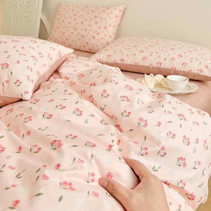 Duvet Cover Pastoral Style Quilt Cover 100% Cotton Comforter Cover Housse De Couette Soft Bed Cover (No Pillowcase)